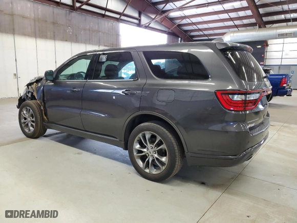 2019 Dodge Durango GT Plus with VIN 1C4RDJDG8KC827349, listed as a Copart auction lot 89244455 with 100,704 mi miles and Clean Title. Bid and sale history available at carsss.com. Image 2.