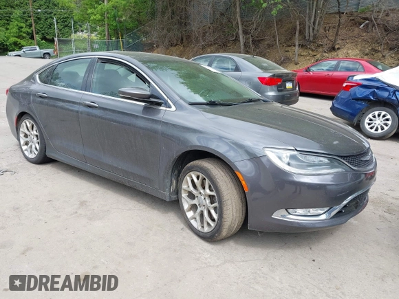 2015 Chrysler 200 C z VIN 1C3CCCEG4FN512713, wystawiony jako IAAI lot #42285227 z przebiegiem 109 379 mil mil oraz . Historia ofert i sprzedaży dostępna na DreamBid. Obrazek 1.