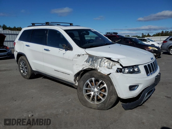 2014 Jeep Grand Cherokee Limited with VIN 1C4RJFBG0EC430585, listed as a Copart auction lot 75600124 with 97,550 mi miles and Salvage Title. Bid and sale history available at carsss.com. Image 4.