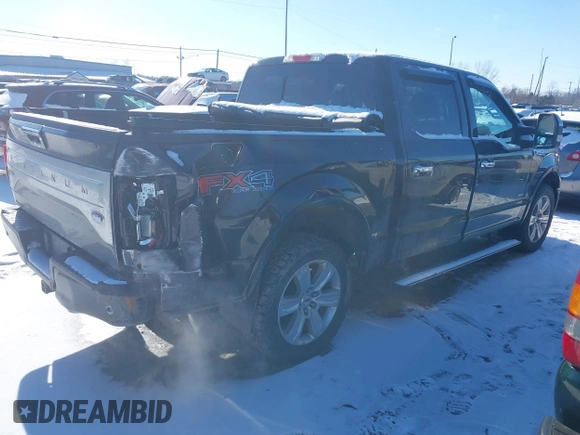 2015 Ford F-150 XLT with VIN 1FTEW1EG7FFC50082, listed as a IAAI auction lot 41288660 with 59,118 mi miles. Bid and sale history available at carsss.com. Image 4.