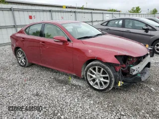 2012 Lexus IS 250 with VIN JTHCF5C20C5053860, listed as a Copart auction lot 58081105 with 114,564 mi miles and Salvage title. Bid and sale history available at DreamBid. Image 4.