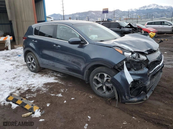 2021 Kia Sportage LX with VIN KNDPM3AC6M7845199, listed as a Copart auction lot 82807524 with 88,082 mi miles and Salvage Title. Bid and sale history available at carsss.com. Image 4.
