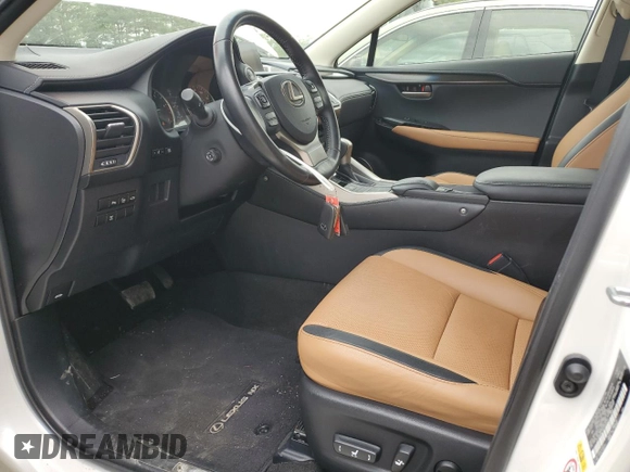 2016 Lexus NX 200t with VIN JTJBARBZ1G2093127, listed as a Copart auction lot 58382955 with 52,199 mi miles and Salvage title. Bid and sale history available at DreamBid. Image 7.