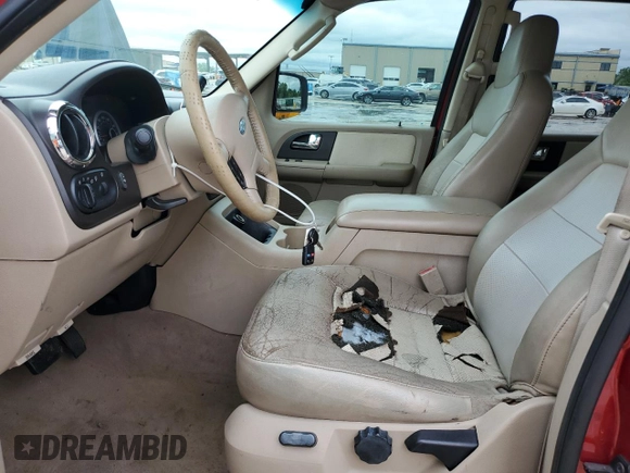 2005 Ford Expedition Eddie Bauer with VIN 1FMFU17585LA11013, listed as a Copart auction lot 55997105 with 156,530 mi miles and Salvage title. Bid and sale history available at DreamBid. Image 7.