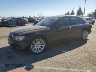 2006 BMW 7 Series 750i with VIN WBAHL83596DT06774, listed as a Copart auction lot 47260485 with Not Provided miles and Salvage Title. Bid and sale history available at carsss.com. Image 1.
