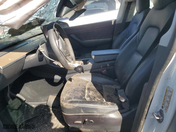 2021 Tesla Model Y Long Range with VIN 5YJYGDEE4MF196641, listed as a Copart auction lot 49305755 with 54,346 mi miles and Salvage Title. Bid and sale history available at carsss.com. Image 7.