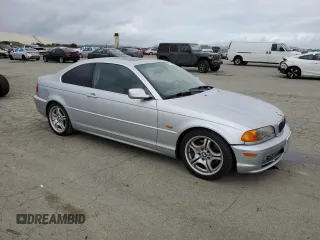 2001 BMW 3 Series 330Ci with VIN WBABN53441JU35456, listed as a Copart auction lot 51002865 with 155,045 mi miles and Salvage Title. Bid and sale history available at carsss.com. Image 4.