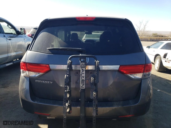 2016 Honda Odyssey EX-L with VIN 5FNRL5H61GB142289, listed as a Copart auction lot 42383195 with 138,812 mi miles and Salvage Title. Bid and sale history available at carsss.com. Image 6.