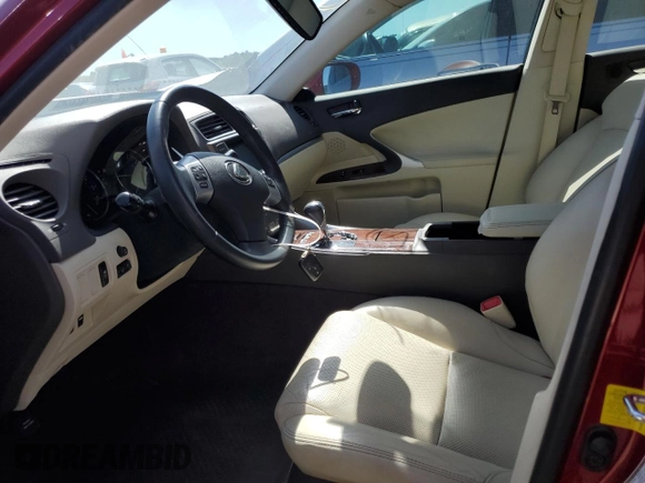 2012 Lexus IS 250 with VIN JTHBF5C28C5171750, listed as a Copart auction lot 50923475 with 109,491 mi miles and Salvage Title. Bid and sale history available at DreamBid. Image 7.