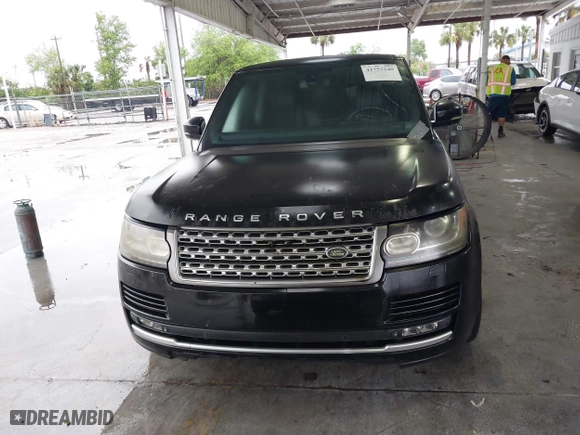 2015 Land Rover Range Rover Supercharged with VIN SALGS3TF4FA214673, listed as a IAAI auction lot 41753240 with 61,450 mi miles. Bid and sale history available at carsss.com. Image 12.