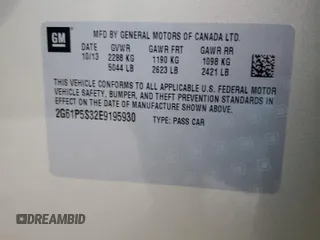 2014 Cadillac XTS Premium with VIN 2G61P5S32E9195930, listed as a Copart auction lot 48320165 with 31,026 mi miles and Salvage Title. Bid and sale history available at DreamBid. Image 12.