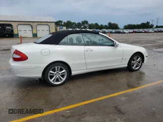 2008 Mercedes-Benz CLK 350 with VIN WDBTK56G88F234161, listed as a Copart auction lot 61867195 with 247,175 mi miles and Salvage title. Bid and sale history available at DreamBid. Image 3.