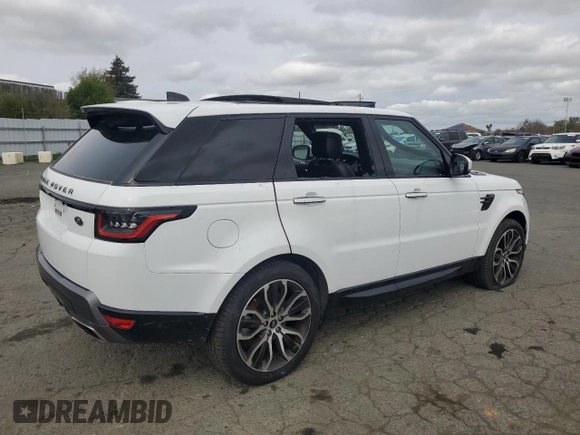 2022 Land Rover Range Rover Sport HSE Silver Edition with VIN SALWR2SU0NA203900, listed as a Copart auction lot 47750885 with 8,415 mi miles and Salvage title. Bid and sale history available at DreamBid. Image 3.