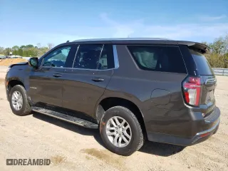 2021 Chevrolet Tahoe LT with VIN 1GNSCNKD5MR238092, listed as a Copart auction lot 47232764 with 76,847 mi miles and Salvage Title. Bid and sale history available at carsss.com. Image 2.