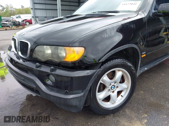 2003 BMW X5 3.0i with VIN 5UXFA53563LW26813, listed as a IAAI auction lot 41873041 with 188,523 mi miles. Bid and sale history available at carsss.com. Image 6.