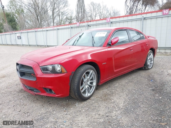 2011 Dodge Charger RT Plus with VIN 2B3CL5CT3BH512648, listed as a IAAI auction lot 41787580 with 185,560 mi miles. Bid and sale history available at carsss.com. Image 2.