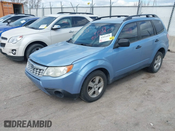 2011 Subaru Forester X with VIN JF2SHBBC8BH777617, listed as a IAAI auction lot 42011038 with 82,059 mi miles and . Bid and sale history available at DreamBid. Image 2.