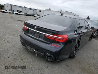 2017 BMW 7 Series 740i with VIN WBA7E2C56HG739456, listed as a Copart auction lot 64728303 with Not Provided miles and . Bid and sale history available at DreamBid. Image 3.