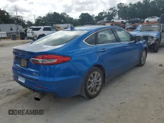 2019 Ford Fusion SEL with VIN 3FA6P0MU6KR139156, listed as a Copart auction lot 52522375 with 148,247 mi miles and Non Repairable. Bid and sale history available at DreamBid. Image 3.