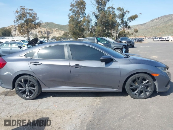2019 Honda Civic Sedan Sport with VIN 2HGFC2F8XKH557203, listed as a IAAI auction lot 41846429 with 105,598 mi miles. Bid and sale history available at carsss.com. Image 13.