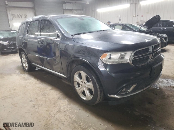 2014 Dodge Durango Limited with VIN 1C4SDJDTXEC332900, listed as a Copart auction lot 75940244 with 221,196 mi miles and Salvage Title. Bid and sale history available at carsss.com. Image 4.