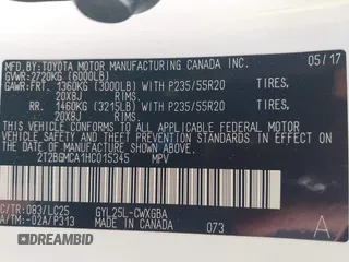 2017 Lexus RX with VIN 2T2BGMCA1HC015345, listed as a IAAI auction lot 41128730 with 93,337 mi miles. Bid and sale history available at carsss.com. Image 9.