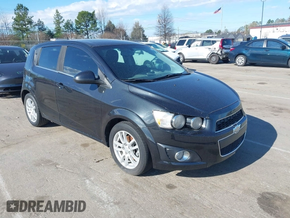 2014 Chevrolet Sonic LT with VIN 1G1JC6SB4E4151333, listed as a IAAI auction lot 41815985 with 112,123 mi miles. Bid and sale history available at carsss.com. Image 1.