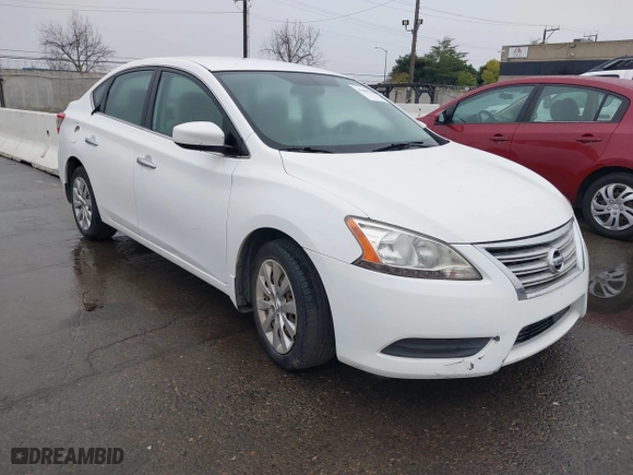 2015 Nissan Sentra S with VIN 3N1AB7AP8FY287754, listed as a IAAI auction lot 41489384 with 146,145 mi miles. Bid and sale history available at carsss.com. Image 1.