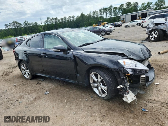 2010 Lexus IS 250 with VIN JTHBF5C24A2098391, listed as a Copart auction lot 60472255 with Not provided miles and Salvage title. Bid and sale history available at DreamBid. Image 4.