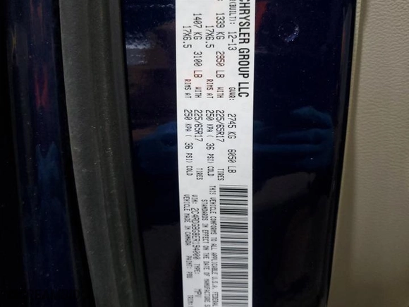 2014 Dodge Grand Caravan SE with VIN 2C4RDGBG8ER194000, listed as a Copart auction lot 45776485 with 108,940 mi miles and Salvage Title. Bid and sale history available at carsss.com. Image 13.