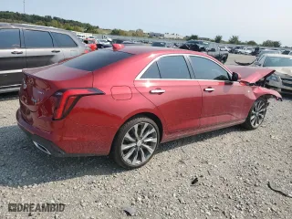 2024 Cadillac CT4 Premium Luxury with VIN 1G6DF5RL0R0112050, listed as a Copart auction lot 70318004 with 1,853 mi miles and Salvage Title. Bid and sale history available at carsss.com. Image 3.
