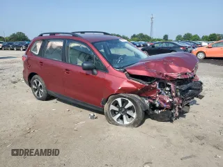2018 Subaru Forester with VIN JF2SJABC9JH495550, listed as a Copart auction lot 60464915 with 20,459 mi miles and Salvage title. Bid and sale history available at DreamBid. Image 4.