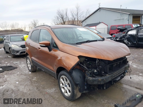 2020 Ford EcoSport SE with VIN MAJ6S3GL2LC376892, listed as a IAAI auction lot 41655638 with 56,710 mi miles and . Bid and sale history available at DreamBid. Image 1.