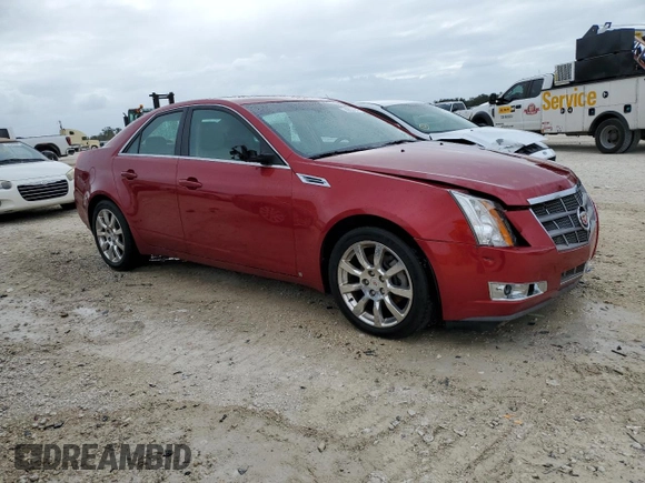 2009 Cadillac CTS AWD w/1SA with VIN 1G6DG577990129125, listed as a Copart auction lot 74053194 with 0 mi miles and Salvage Title. Bid and sale history available at carsss.com. Image 4.