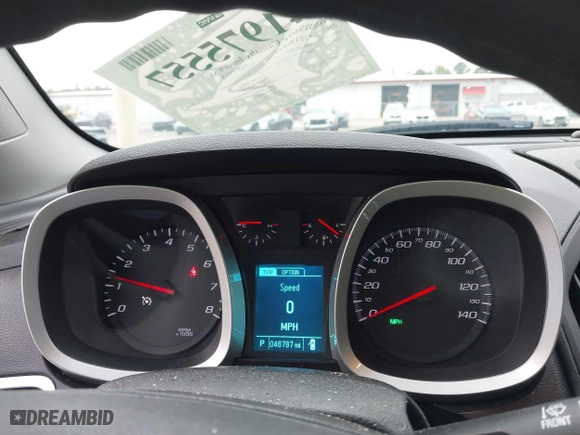 2017 Chevrolet Equinox LS with VIN 2GNALBEK6H1582971, listed as a IAAI auction lot 41975557 with 48,787 mi miles. Bid and sale history available at carsss.com. Image 7.