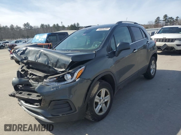 2017 Chevrolet Trax LT with VIN KL7CJPSB1HB183570, listed as a Copart auction lot 48894395 with 0 mi miles and Salvage Title. Bid and sale history available at carsss.com. Image 1.