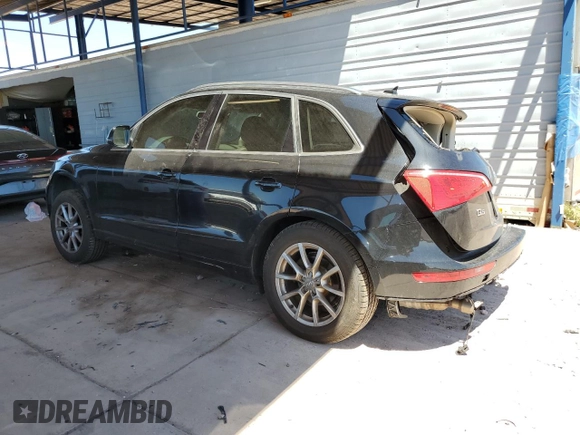 2012 Audi Q5 Premium with VIN WA1LKCFP2CA002628, listed as a Copart auction lot 56240585 with 129,335 mi miles and Salvage title. Bid and sale history available at DreamBid. Image 2.