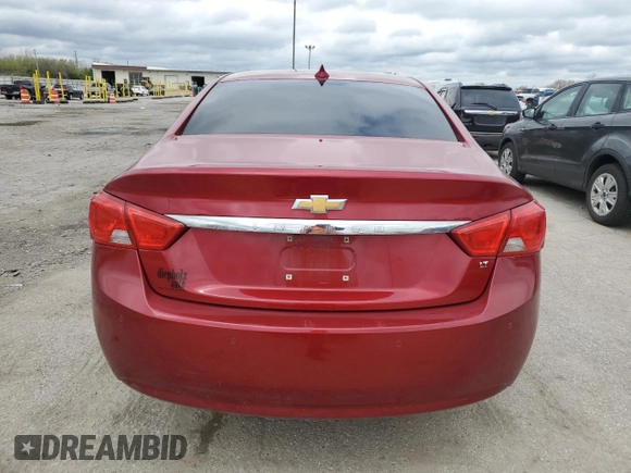 2015 Chevrolet Impala LT with VIN 2G1115SL9F9227541, listed as a Copart auction lot 52438555 with 164,486 mi miles and Salvage title. Bid and sale history available at DreamBid. Image 6.