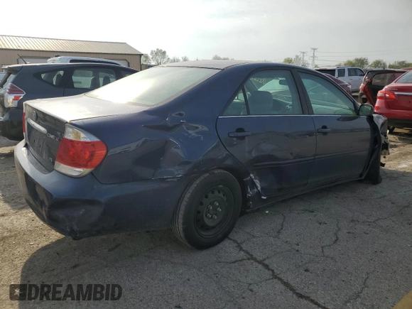 2005 Toyota Camry LE with VIN 4T1BF32K15U105357, listed as a Copart auction lot 53612715 with 166,159 mi miles and Salvage Title. Bid and sale history available at DreamBid. Image 3.