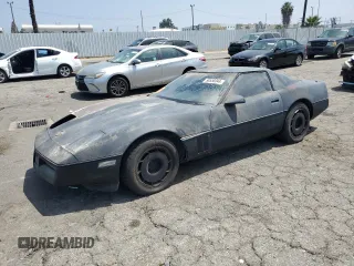 1984 Chevrolet Corvette with VIN 1G1AY0784E5106091, listed as a Copart auction lot 58558044 with 0 mi miles and Non Repairable. Bid and sale history available at carsss.com. Image 1.