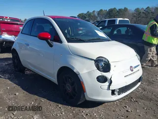 2015 FIAT 500 Pop with VIN 3C3CFFAR2FT612583, listed as a IAAI auction lot 41296112 with 176,364 mi miles. Bid and sale history available at carsss.com. Image 1.