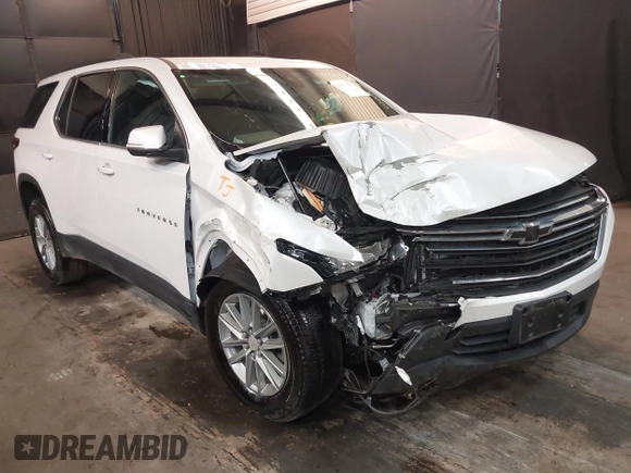 2023 Chevrolet Traverse LT Cloth with VIN 1GNEVGKW4PJ332410, listed as a IAAI auction lot 42001073 with 23,453 mi miles and . Bid and sale history available at DreamBid. Image 1.