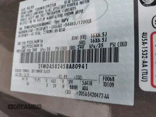 2005 Ford Freestar Limited z VIN 2FMDA58245BA80941, wystawiony jako IAAI lot #42154521 z przebiegiem 133 366 mil mil oraz . Historia ofert i sprzedaży dostępna na DreamBid. Obrazek 9.