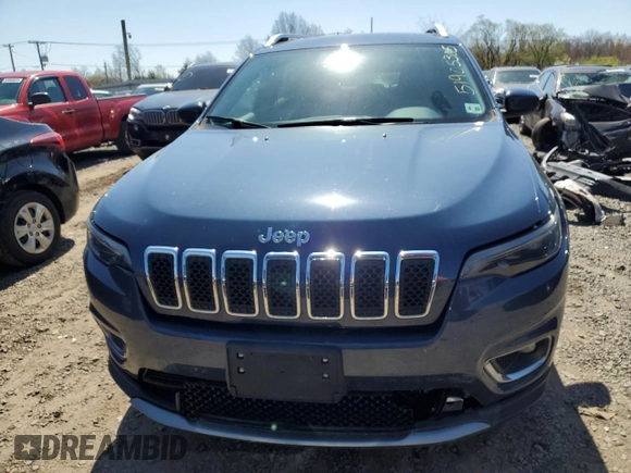 2020 Jeep Cherokee Limited with VIN 1C4PJMDX8LD589144, listed as a Copart auction lot 51905305 with 33,172 mi miles and Salvage Title. Bid and sale history available at carsss.com. Image 5.