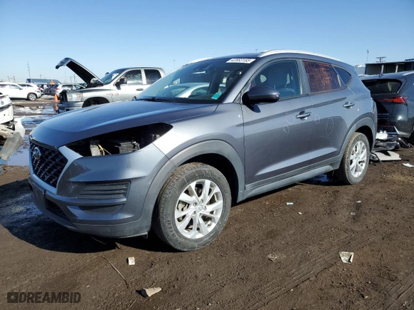 2019 Hyundai Tucson Value with VIN KM8J33A4XKU956382, listed as a Copart auction lot 42863185 with 68,364 mi miles and Salvage Title. Bid and sale history available at carsss.com. Image 1.