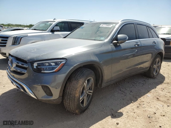 2021 Mercedes-Benz GLC with VIN W1N0G8DB5MV264533, listed as a Copart auction lot 52775905 with 56,384 mi miles and Salvage Title. Bid and sale history available at carsss.com. Image 1.
