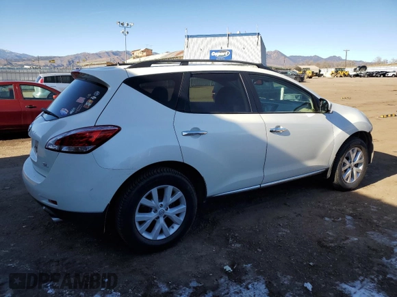 2013 Nissan Murano S with VIN JN8AZ1MU8DW204775, listed as a Copart auction lot 84963904 with 95,655 mi miles and Salvage Title. Bid and sale history available at carsss.com. Image 3.