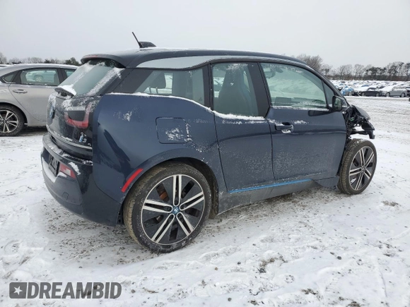 2018 BMW i3 with VIN WBY7Z2C5XJVE65043, listed as a Copart auction lot 44222705 with 44,635 mi miles and Salvage Title. Bid and sale history available at carsss.com. Image 3.
