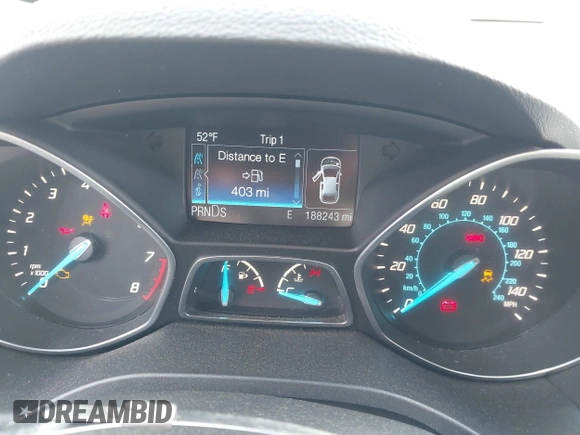 2014 Ford Escape Titanium with VIN 1FMCU9J95EUB05518, listed as a IAAI auction lot 41734025 with 188,243 mi miles. Bid and sale history available at carsss.com. Image 7.
