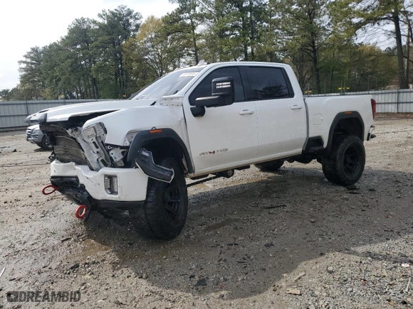 2021 GMC Sierra 2500HD AT4 with VIN 1GT49PEY4MF151246, listed as a Copart auction lot 49975935 with 71,458 mi miles and Salvage Title. Bid and sale history available at carsss.com. Image 1.